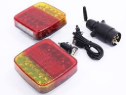 Light Trailer Led Round B/I*12V