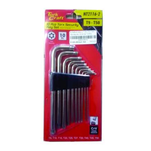 Torx Key Sec T9-50 Set *10Pce