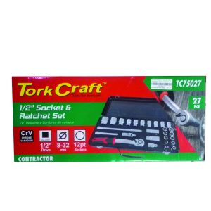 TC Socket & Ratchet Set 1/2Dr*27Pc