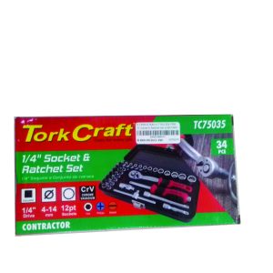 TC Socket & Ratchet Set 1/4Dr*34Pc