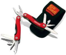 Multitool Red With Nylon Pouch