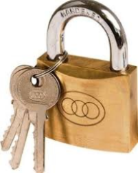 Padlock Tri-Brass *38mm
