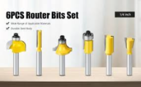 Router Bit 1/4" Set W*6Pce