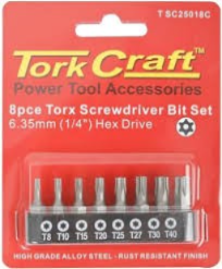 Torx Screwdriver Bit Set *8Pce